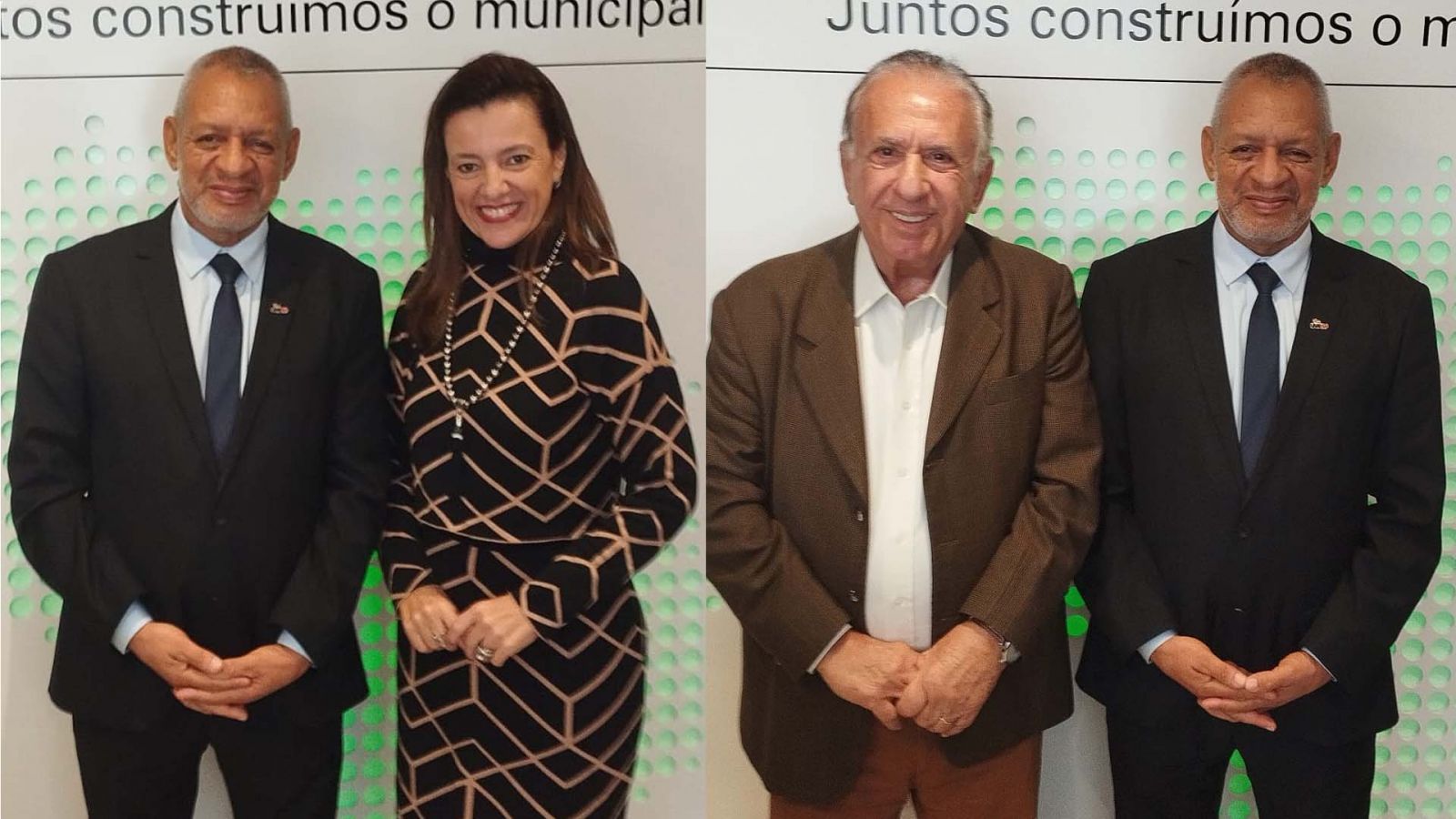 Timba com Silvia Melo, diretora executiva, e com Sebastião Misiara, presidente do Conselho - Imagem: UVESP